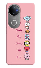 BTS names Vivo V50 5G Hard Case Back Cover by Casekaro