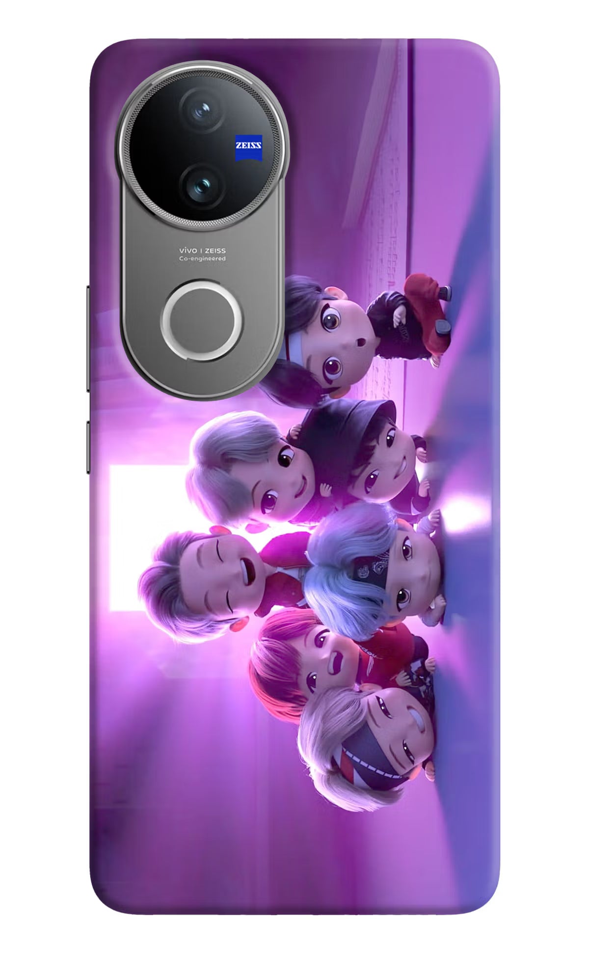 BTS Chibi Vivo V50 5G Hard Case Back Cover by Casekaro