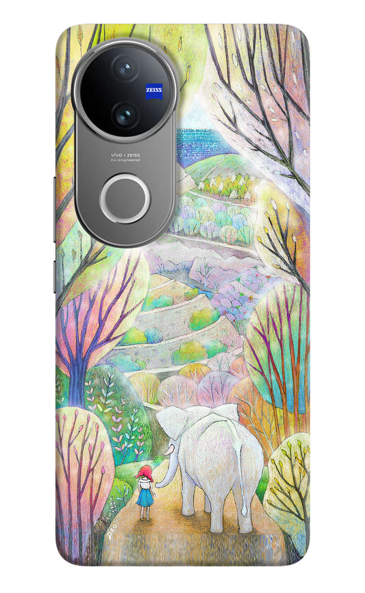 Nature Painting Vivo V50 5G Hard Case Back Cover by Casekaro