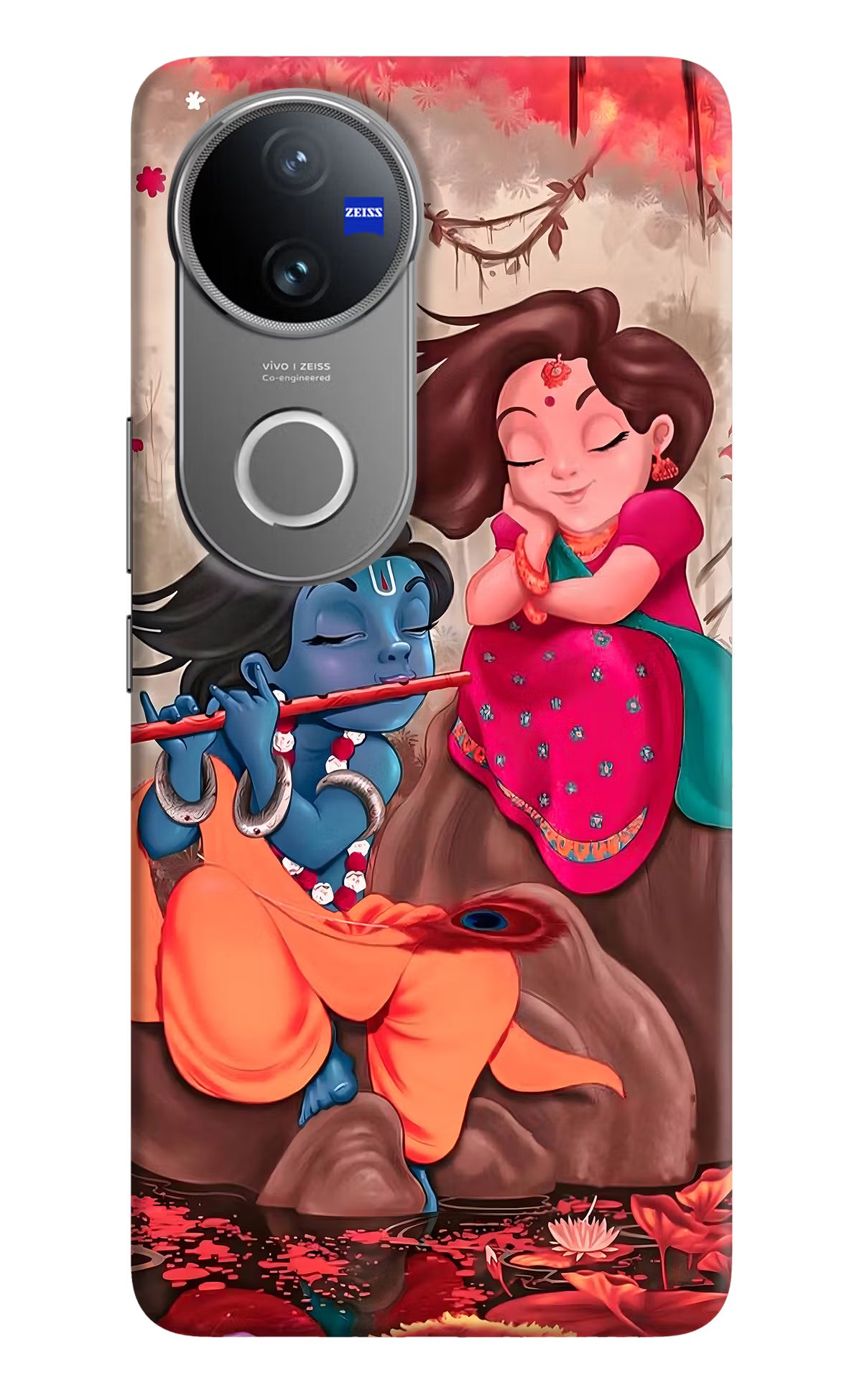 Radhe Krishna Vivo V50 5G Hard Case Back Cover by Casekaro