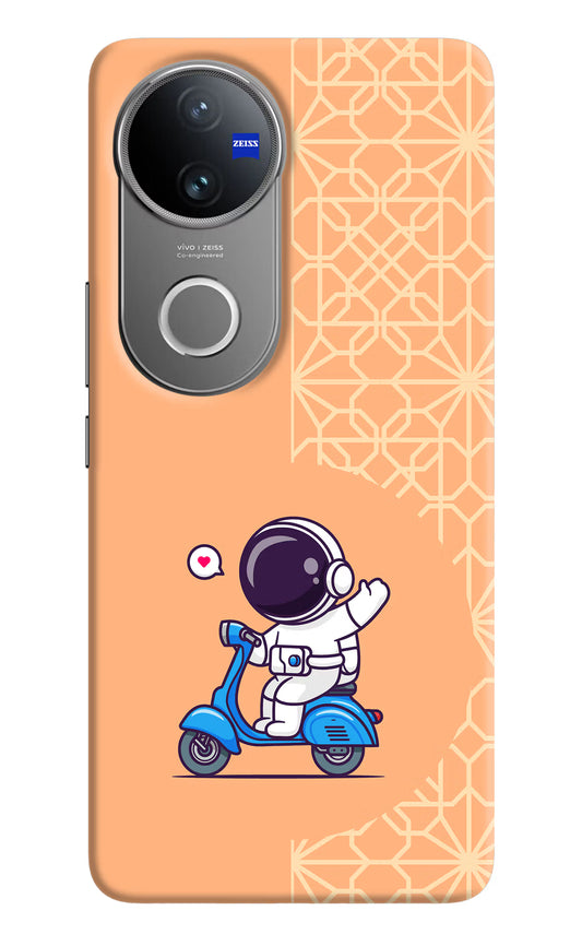 Cute Astronaut Riding Vivo V50 5G Hard Case Back Cover by Casekaro
