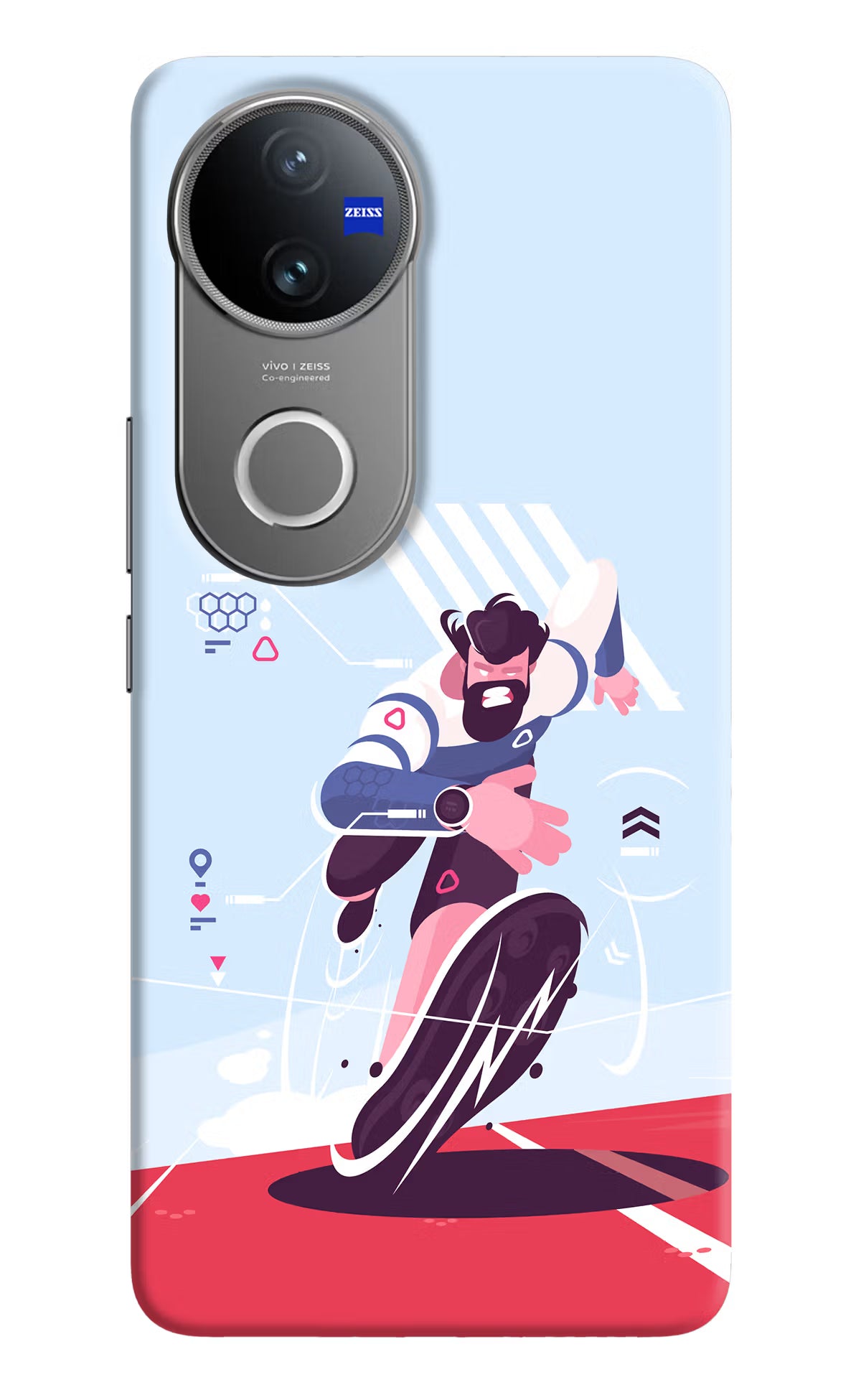 Run Pro Vivo V50 5G Hard Case Back Cover by Casekaro