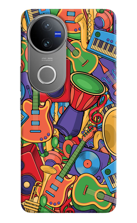 Music Instrument Doodle Vivo V50 5G Hard Case Back Cover by Casekaro