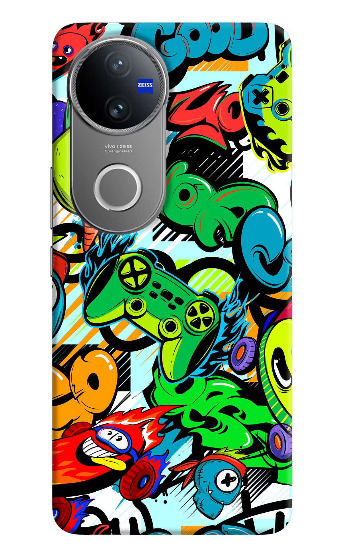 Game Doodle Vivo V50 5G Hard Case Back Cover by Casekaro