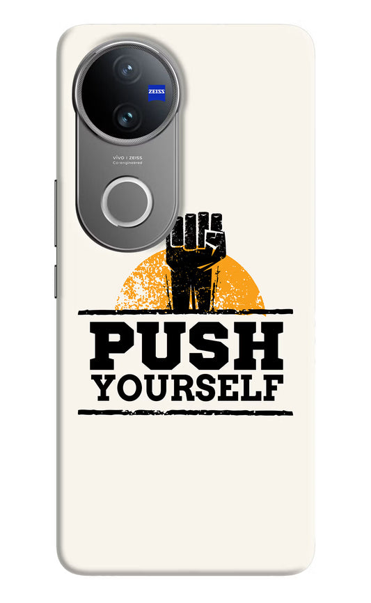 Push Yourself Vivo V50 5G Hard Case Back Cover by Casekaro