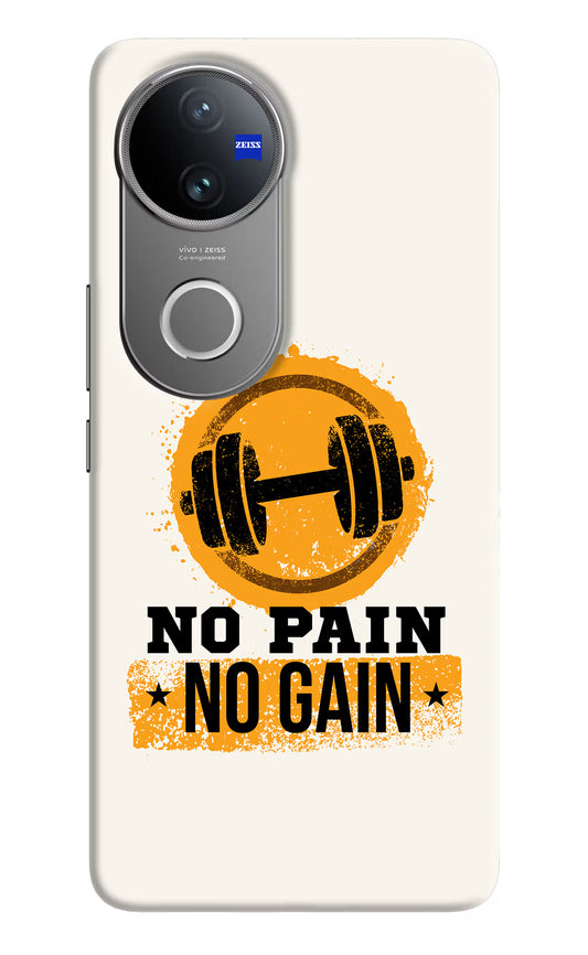 No Pain No Gain Vivo V50 5G Hard Case Back Cover by Casekaro