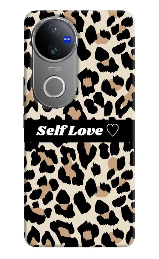 Leopard Print Self Love Vivo V50 5G Hard Case Back Cover by Casekaro