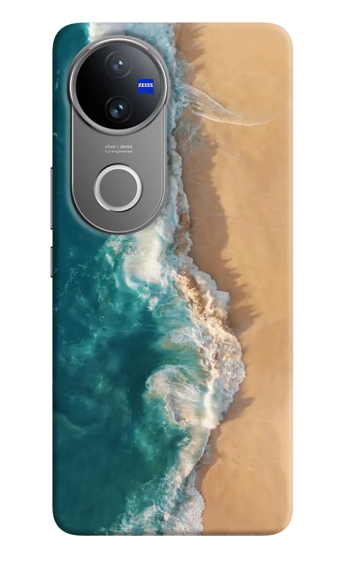 Ocean Beach Vivo V50 5G Hard Case Back Cover by Casekaro