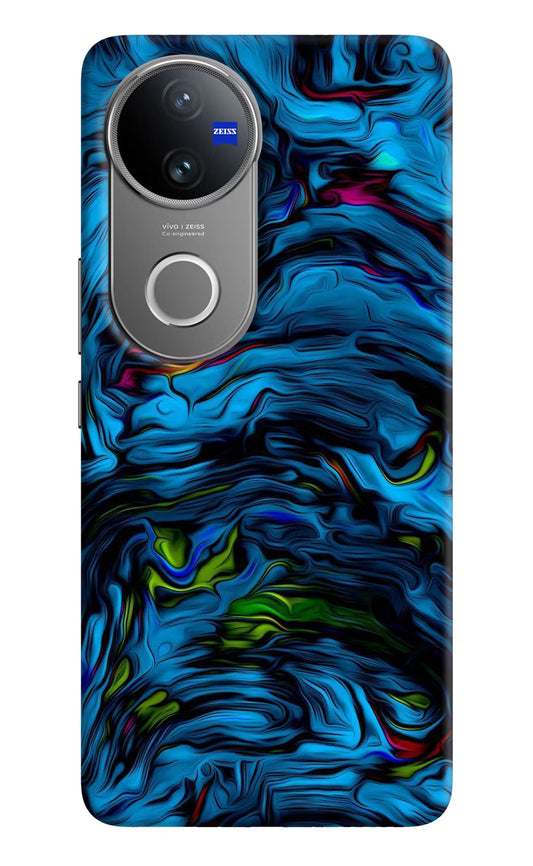 Dark Blue Abstract Vivo V50 5G Hard Case Back Cover by Casekaro