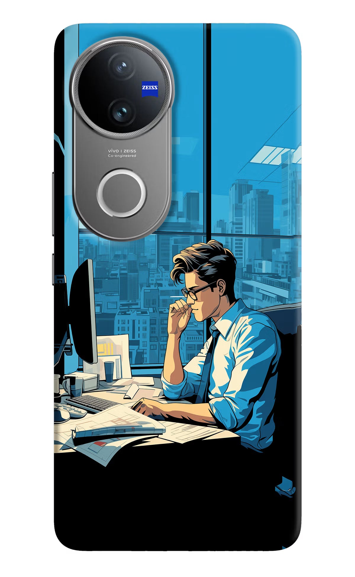 Focused Hustler (AI Generated) Vivo V50 5G Hard Case Back Cover by Casekaro