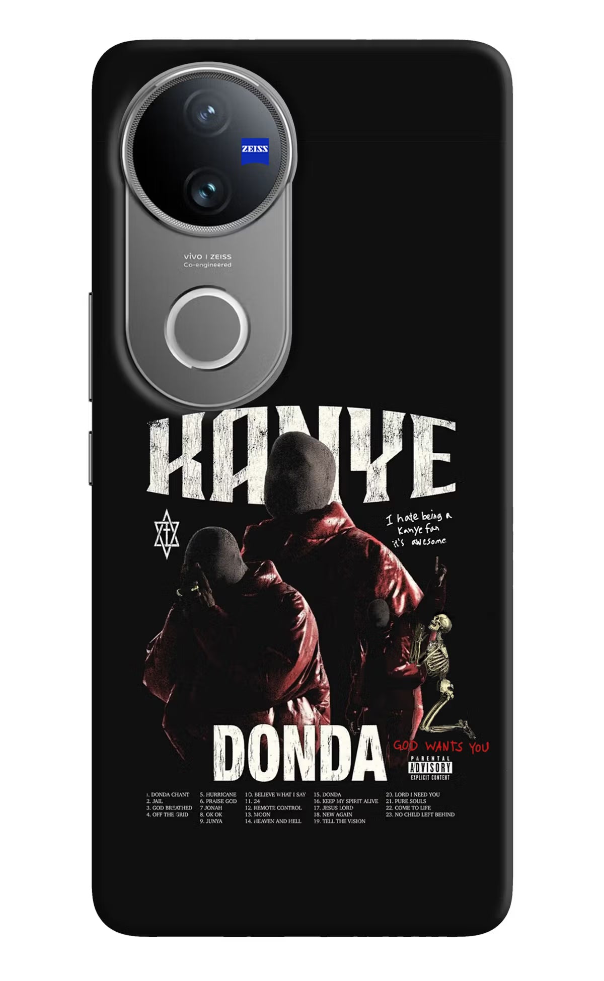 Donda Kanye West Vivo V50 5G Hard Case Back Cover by Casekaro