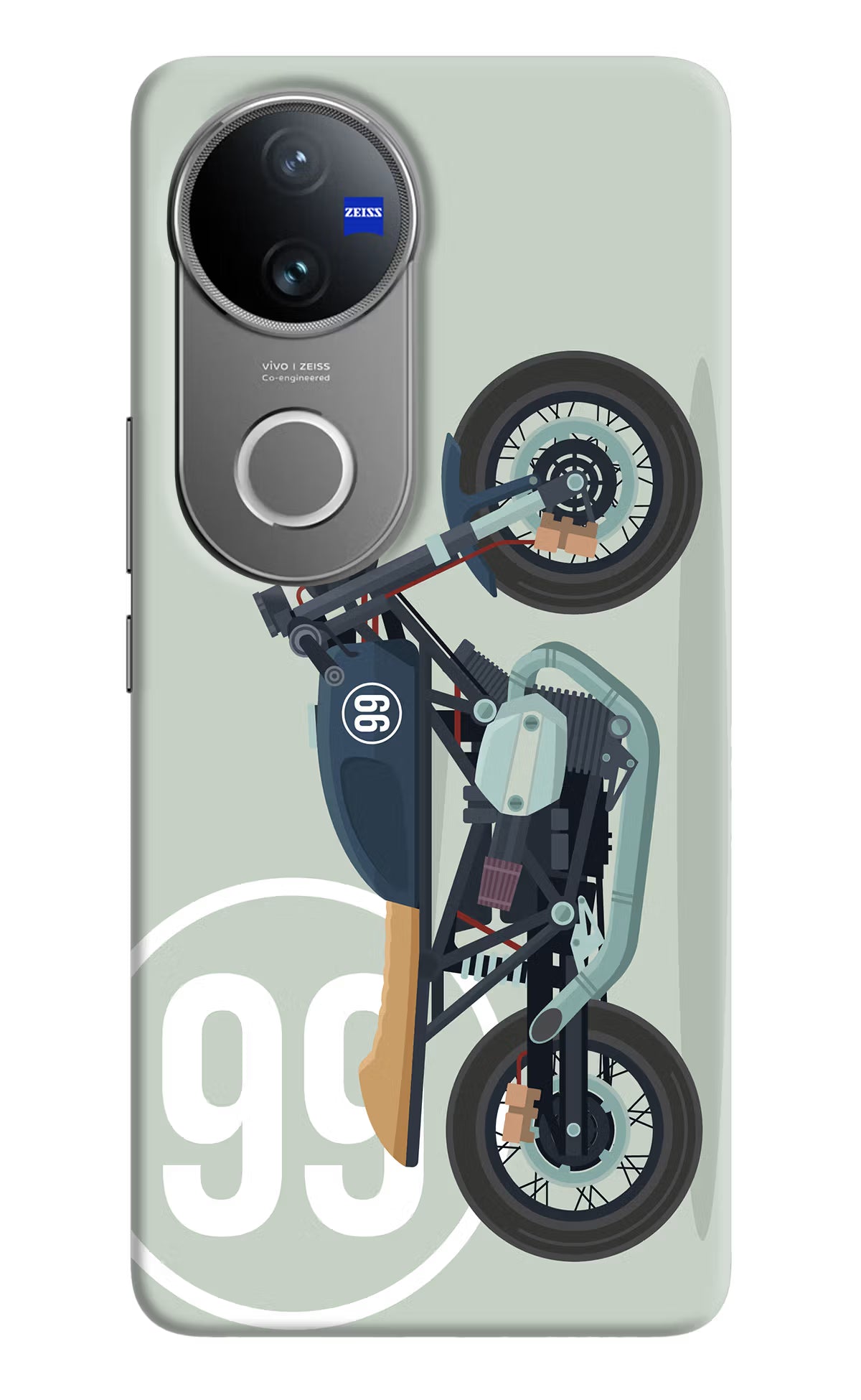Classic Cafe Racer 99 Vivo V50 5G Hard Case Back Cover by Casekaro