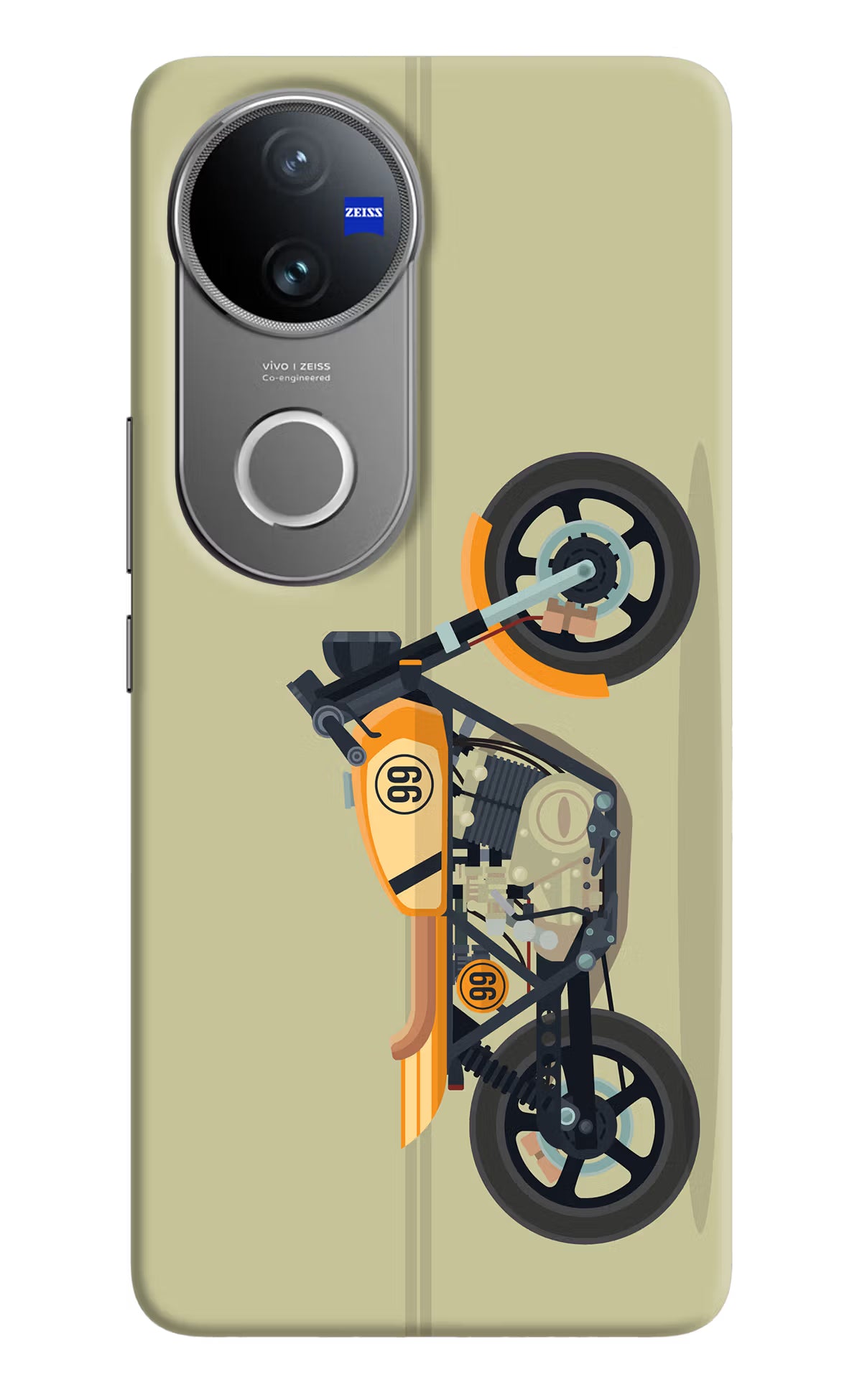 Vertical Speedster Vivo V50 5G Hard Case Back Cover by Casekaro