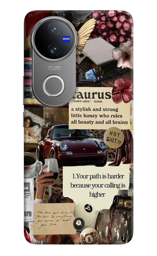 Taurus Zodiac Vivo V50 5G Hard Case Back Cover by Casekaro