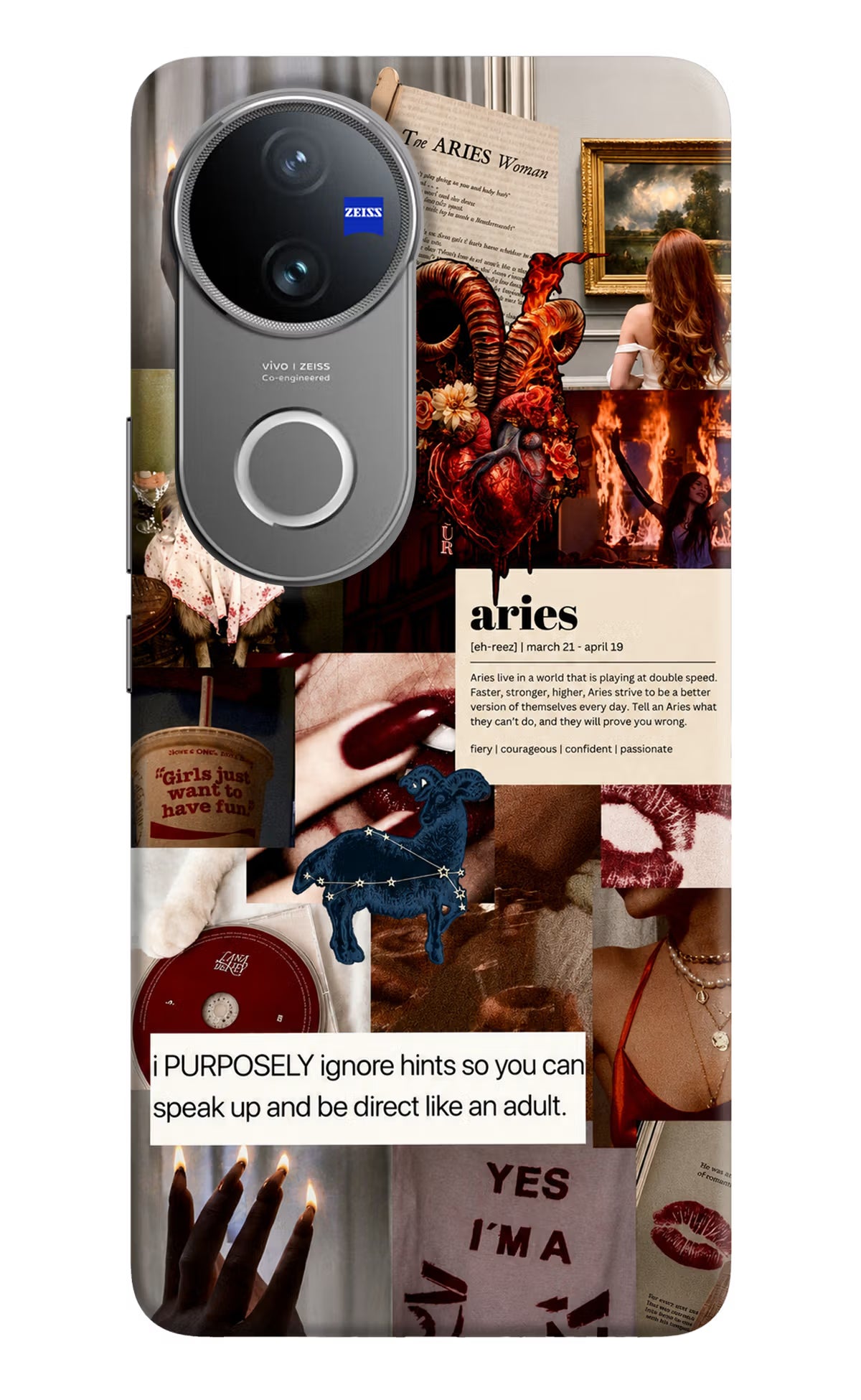 Zodiac Aries Vivo V50 5G Back Cover