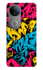 Graffiti Vibe Vivo V50 5G Hard Case Back Cover by Casekaro