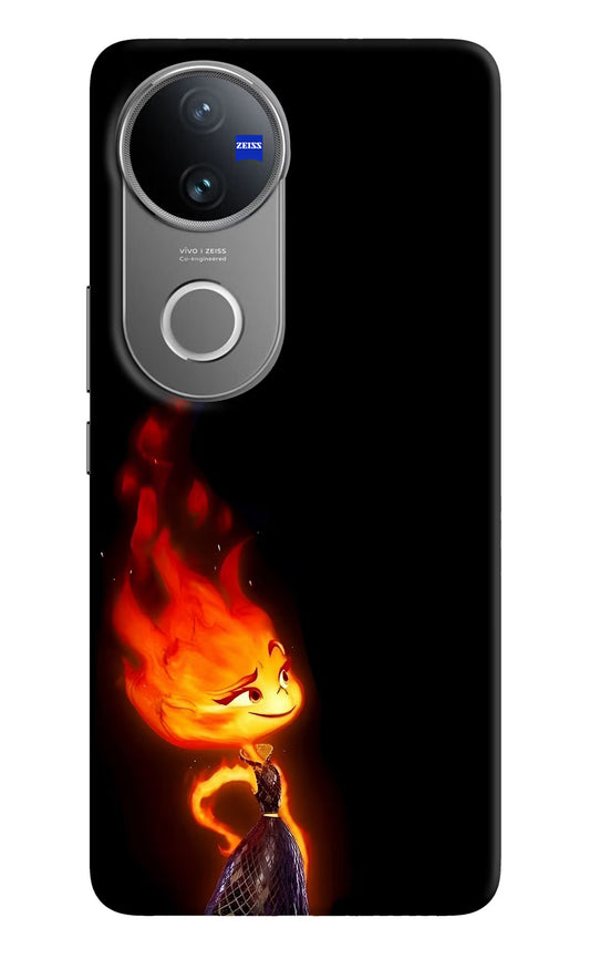 Ember Flame Vivo V50 5G Hard Case Back Cover by Casekaro