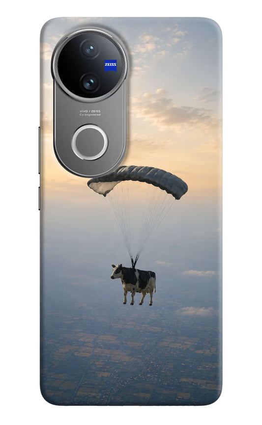Skydiving Cow Vivo V50 5G Hard Case Back Cover by Casekaro
