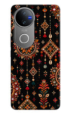 Boho Noir Vivo V50 5G Hard Case Back Cover by Casekaro