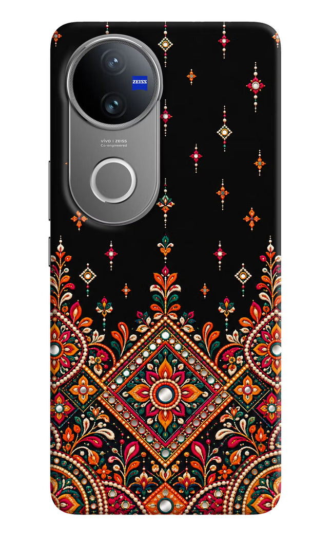 Noir Mehfil Vivo V50 5G Hard Case Back Cover by Casekaro