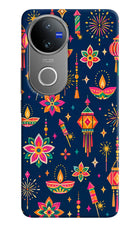 Festive Pop Vivo V50 5G Hard Case Back Cover by Casekaro