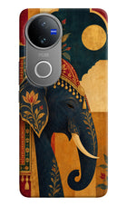 Royal Elephant Vivo V50 5G Hard Case Back Cover by Casekaro