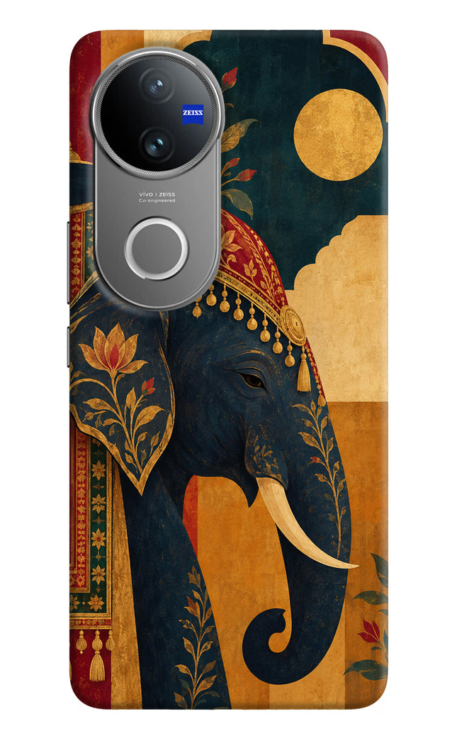 Royal Elephant Vivo V50 5G Hard Case Back Cover by Casekaro
