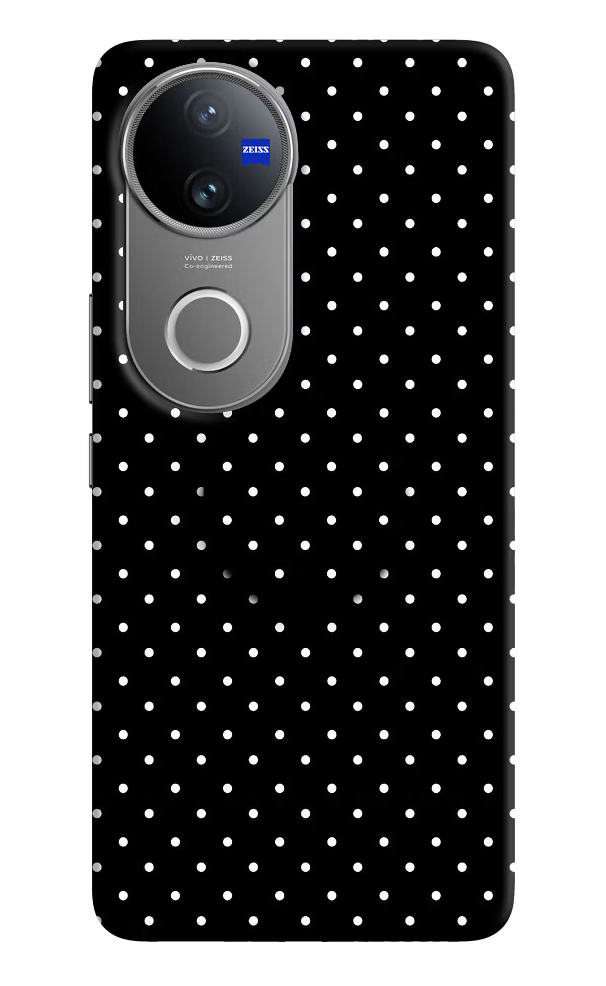 White Dots Vivo V50 5G Pop Case by Casekaro