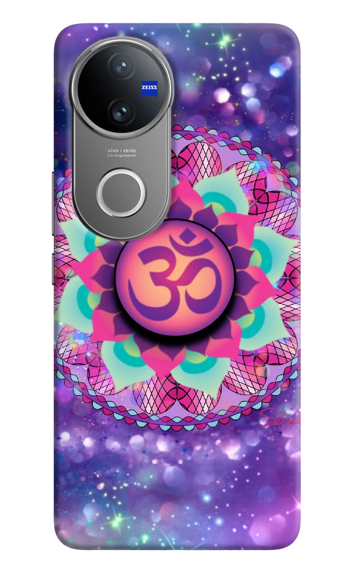 Om Purple Vivo V50 5G Pop Case by Casekaro