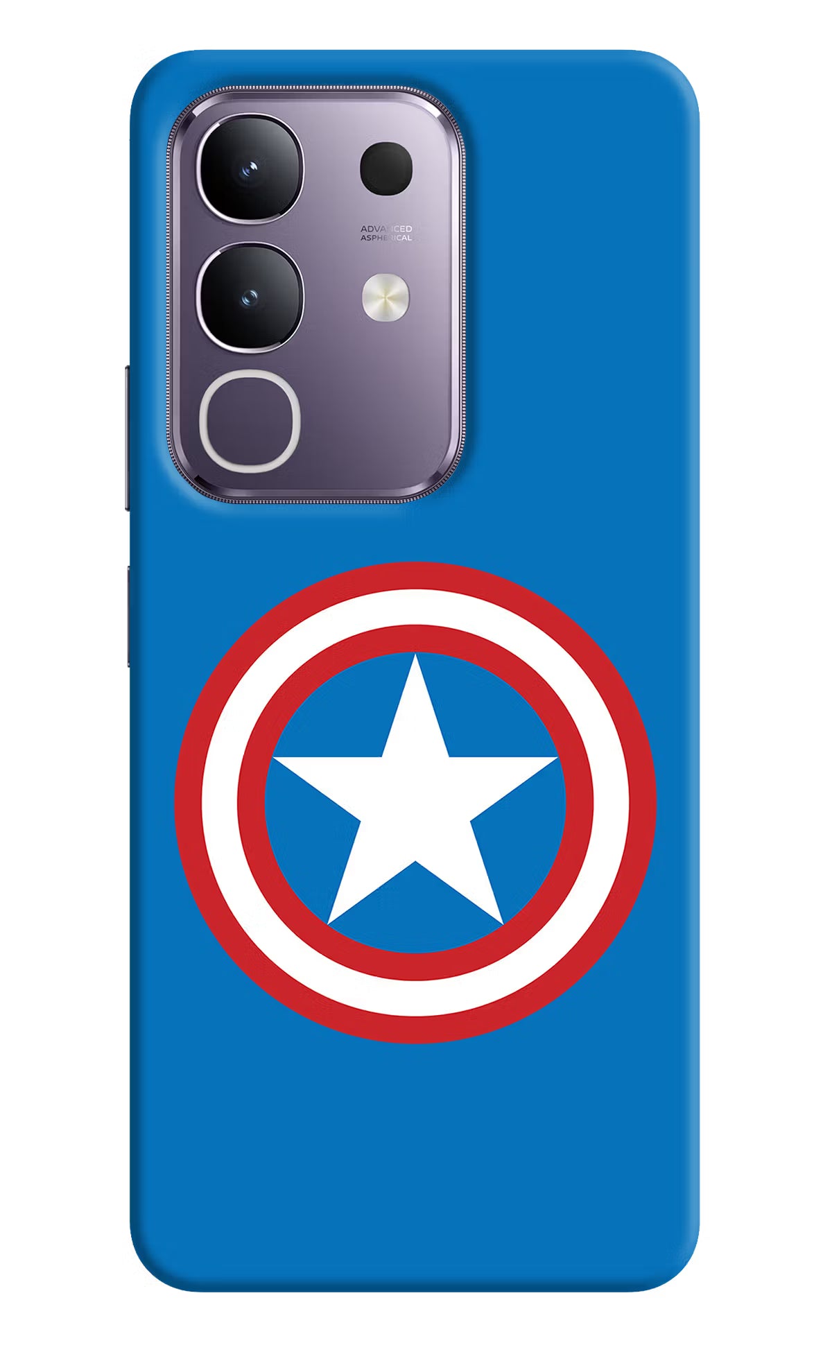 Captain America Logo Vivo T4x 5G Hard Case Back Cover by Casekaro