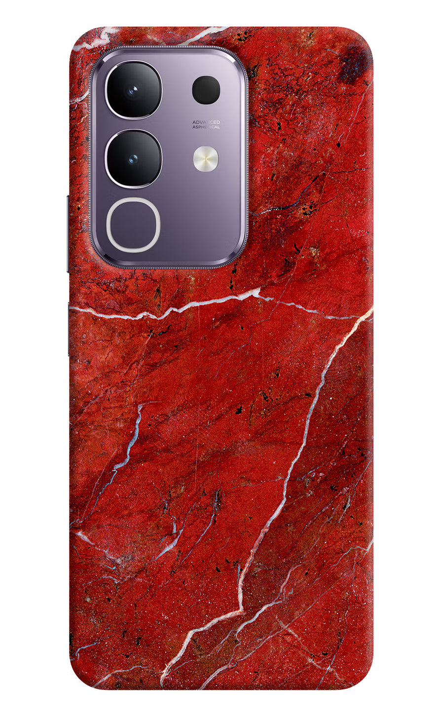 Red Marble Design Vivo T4x 5G Back Cover, Hard case