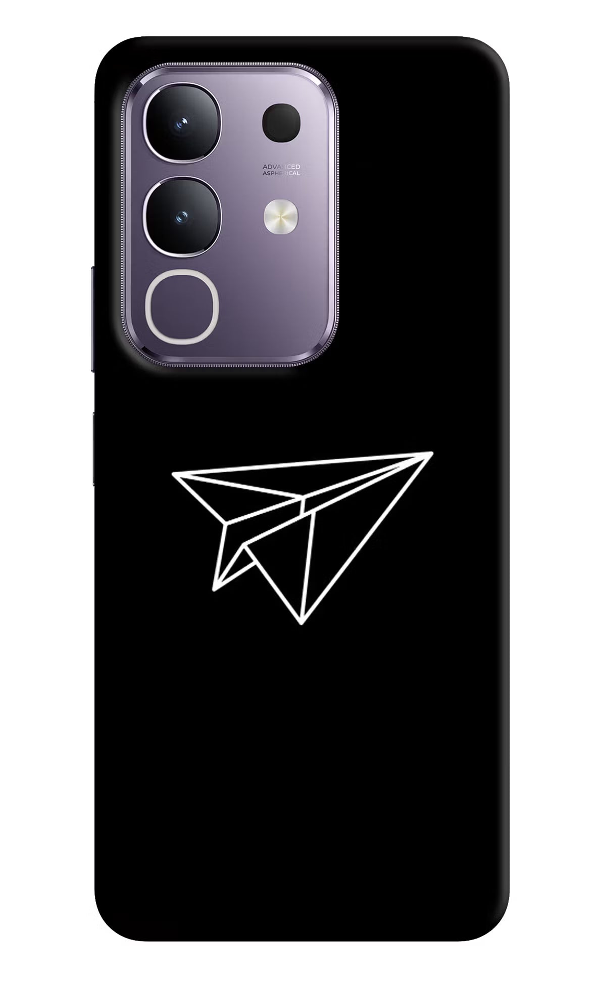 Paper Plane White Vivo T4x 5G Hard Case Back Cover by Casekaro