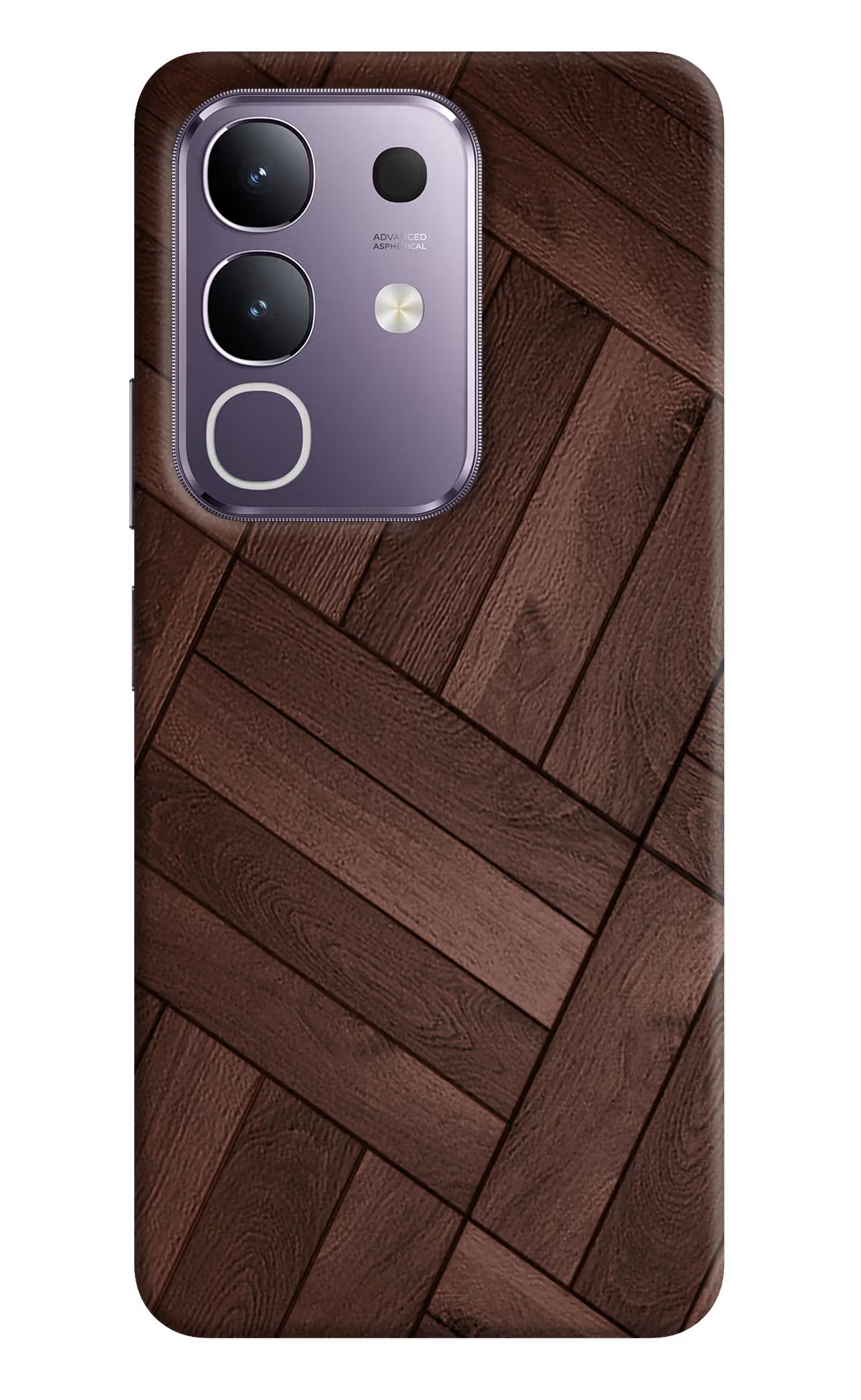 Wooden Texture Design Vivo T4x 5G Hard Case Back Cover by Casekaro