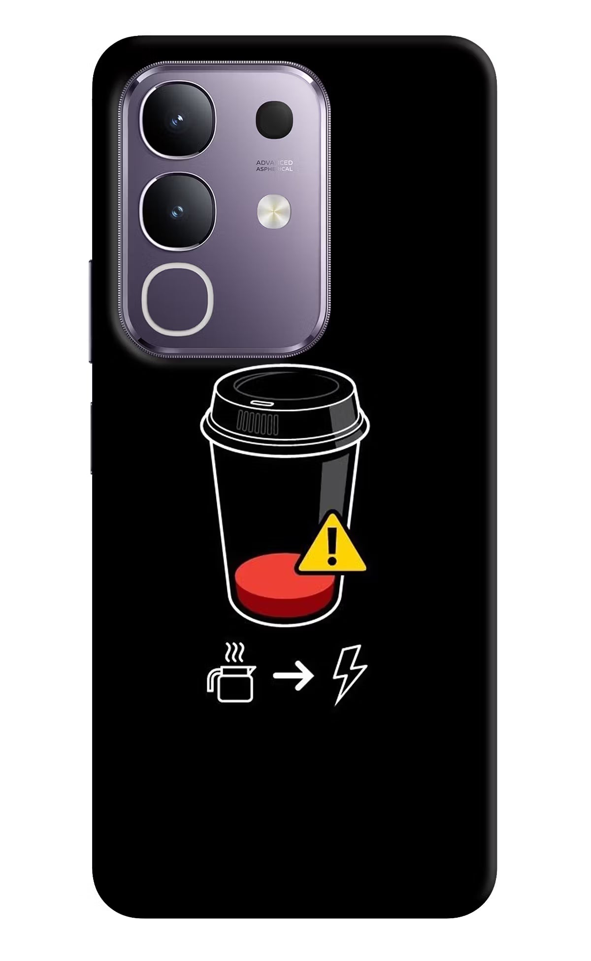 Coffee Vivo T4x 5G Hard Case Back Cover by Casekaro