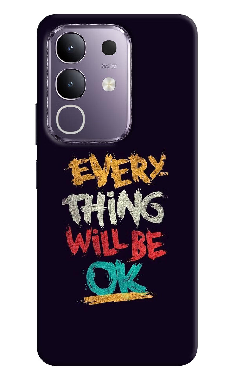 Everything Will Be Ok Vivo T4x 5G Back Cover, Hard case