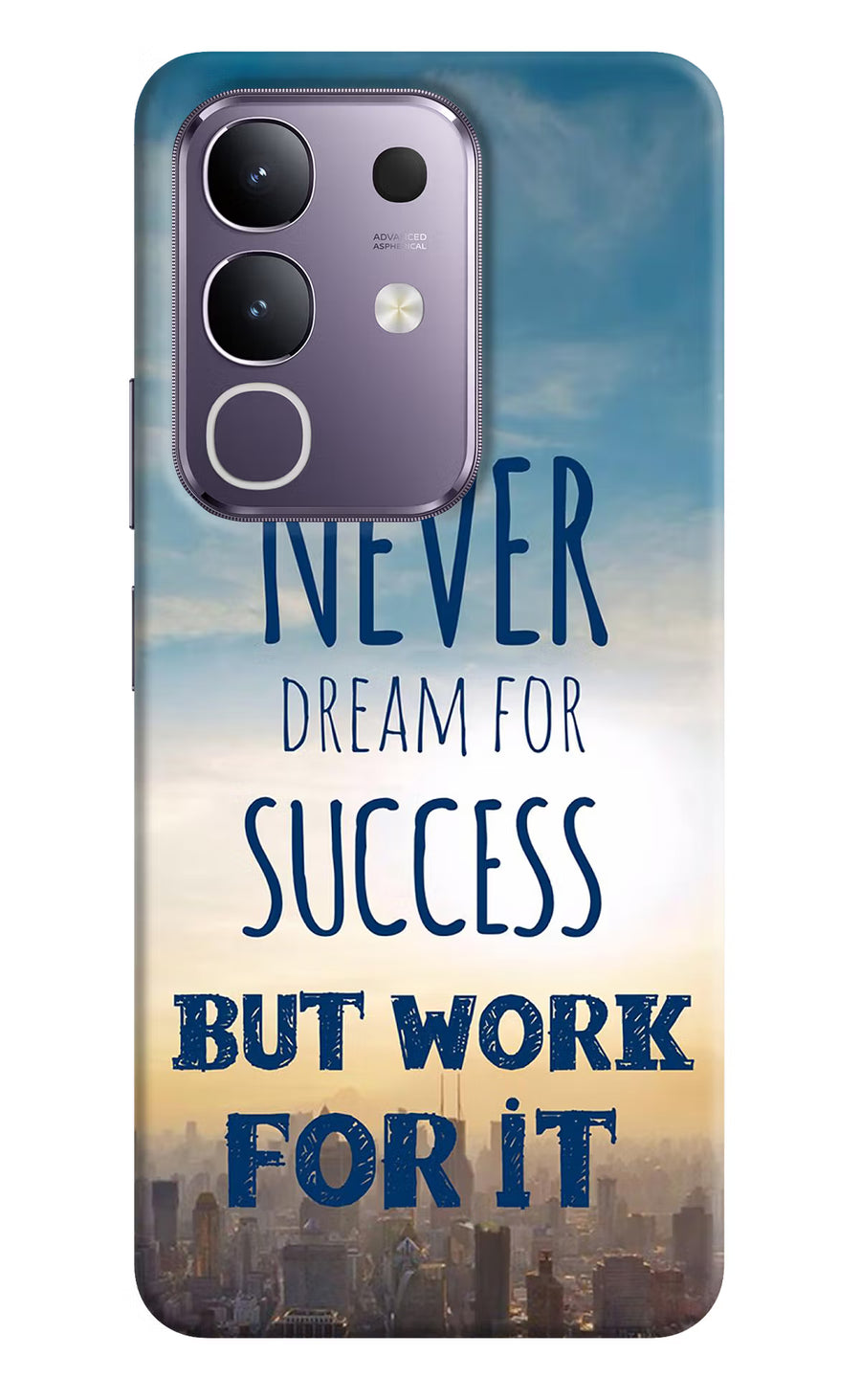 Never Dream For Success But Work For It Vivo T4x 5G Back Cover, Hard case