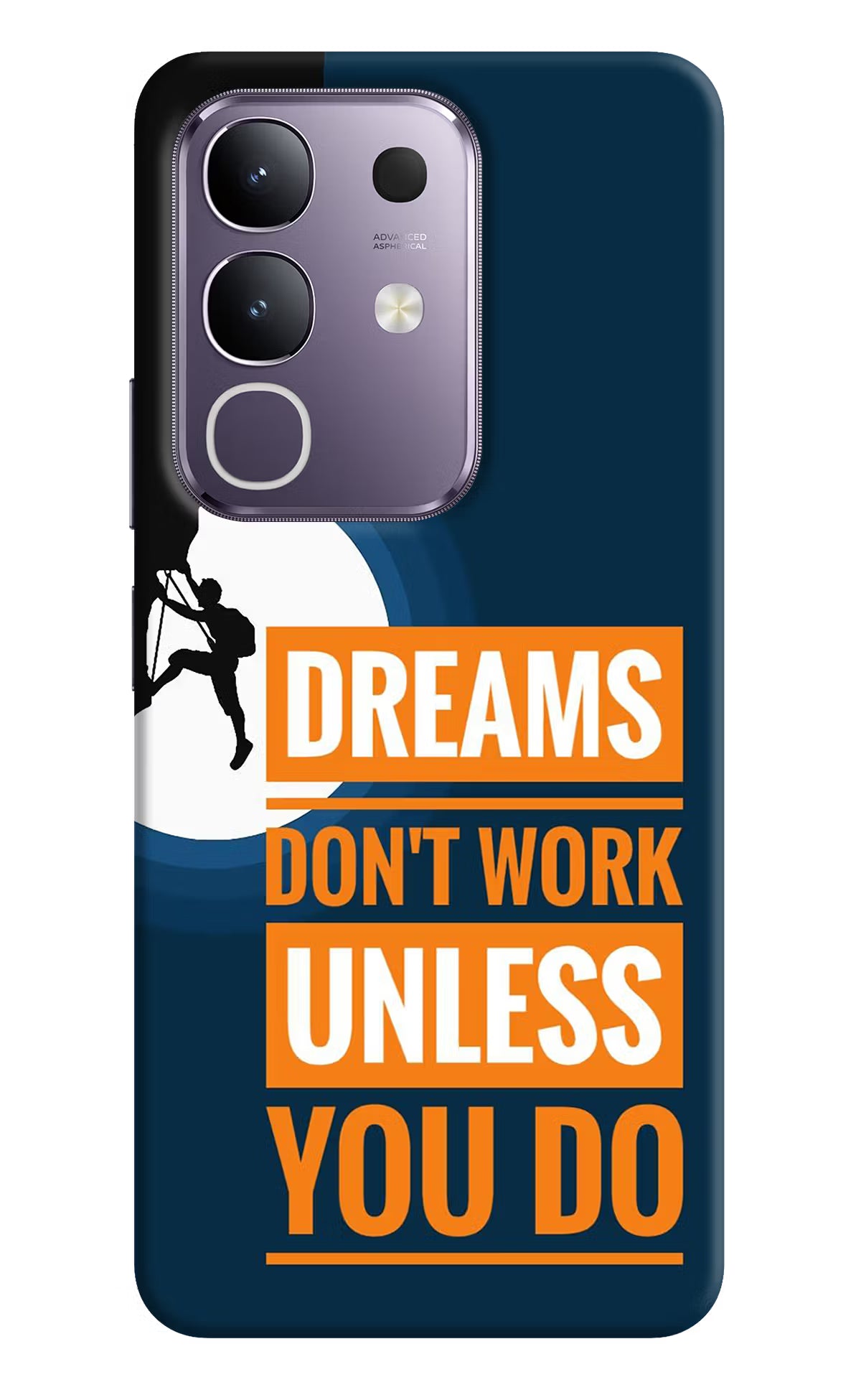 Dreams Don’T Work Unless You Do Vivo T4x 5G Hard Case Back Cover by Casekaro