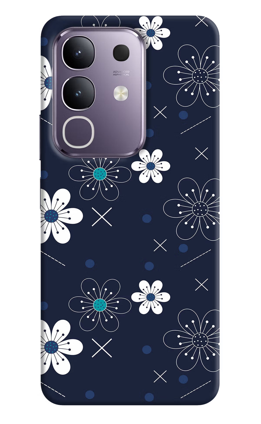 Flowers Vivo T4x 5G Back Cover, Hard case