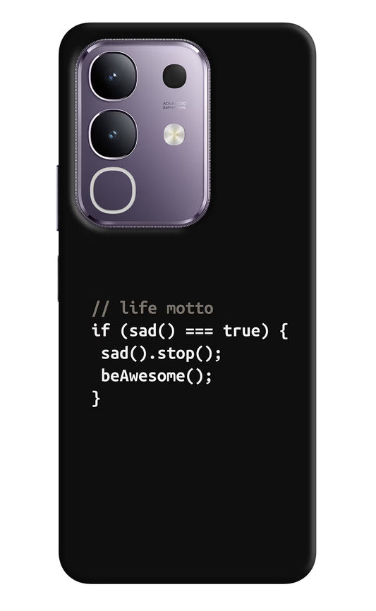 Life Motto Code Vivo T4x 5G Hard Case Back Cover by Casekaro