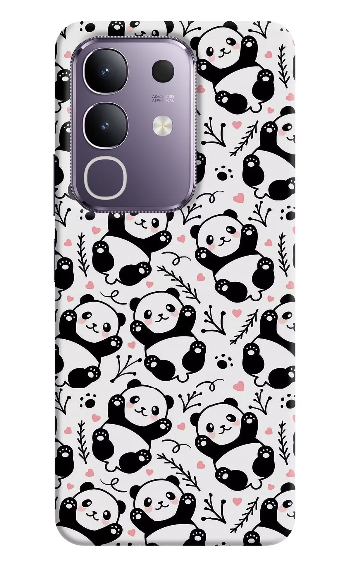Cute Panda Vivo T4x 5G Hard Case Back Cover by Casekaro