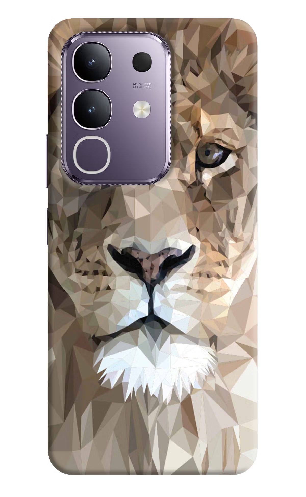 Lion Art Vivo T4x 5G Hard Case Back Cover by Casekaro