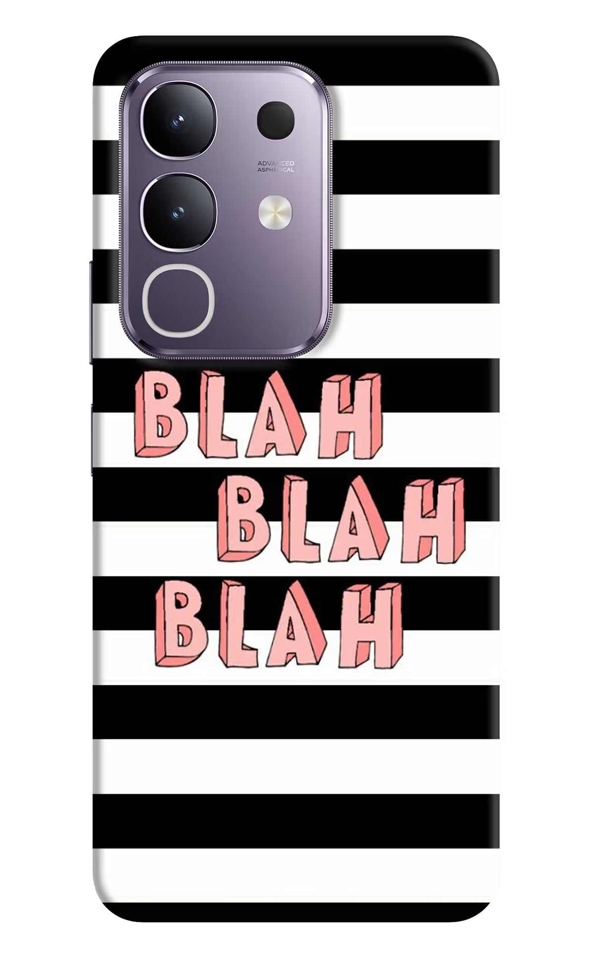 Blah Blah Blah Vivo T4x 5G Hard Case Back Cover by Casekaro