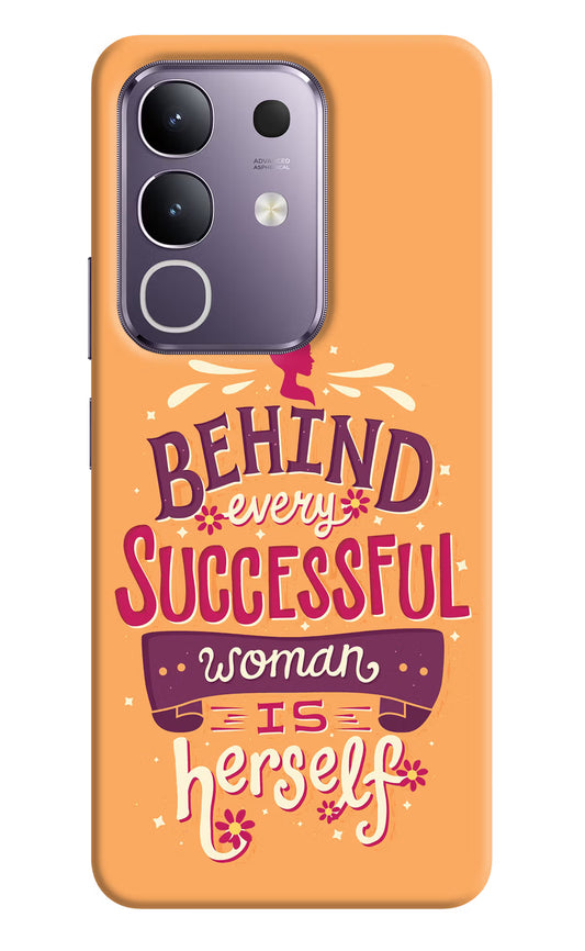Behind Every Successful Woman There Is Herself Vivo T4x 5G Hard Case Back Cover by Casekaro