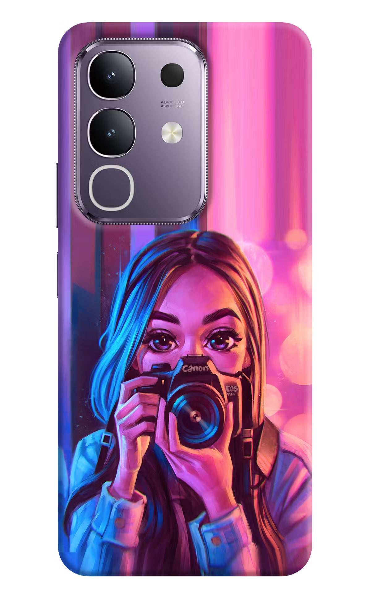 Girl Photographer Vivo T4x 5G Hard Case Back Cover by Casekaro