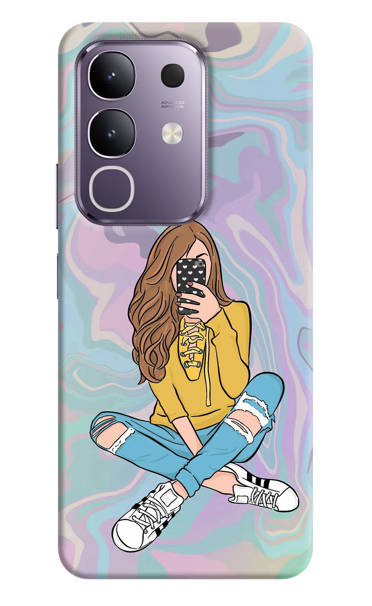 Selfie Girl Vivo T4x 5G Hard Case Back Cover by Casekaro