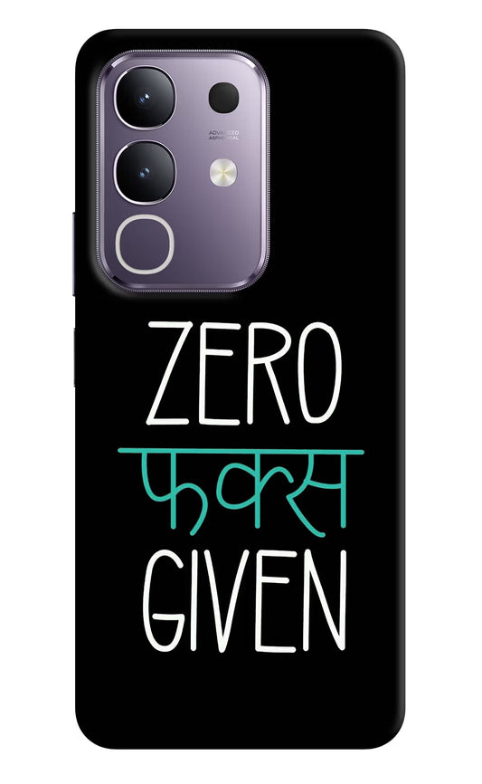 Zero Fucks Given Vivo T4x 5G Hard Case Back Cover by Casekaro