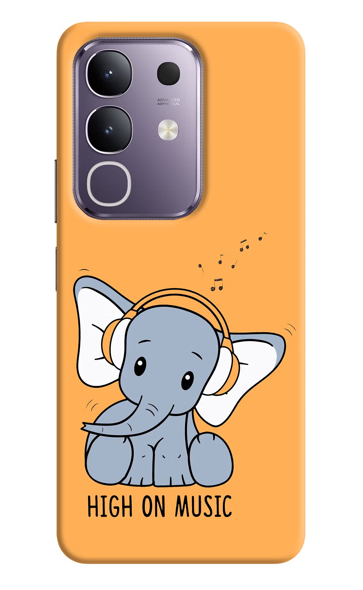 High On Music Vivo T4x 5G Hard Case Back Cover by Casekaro