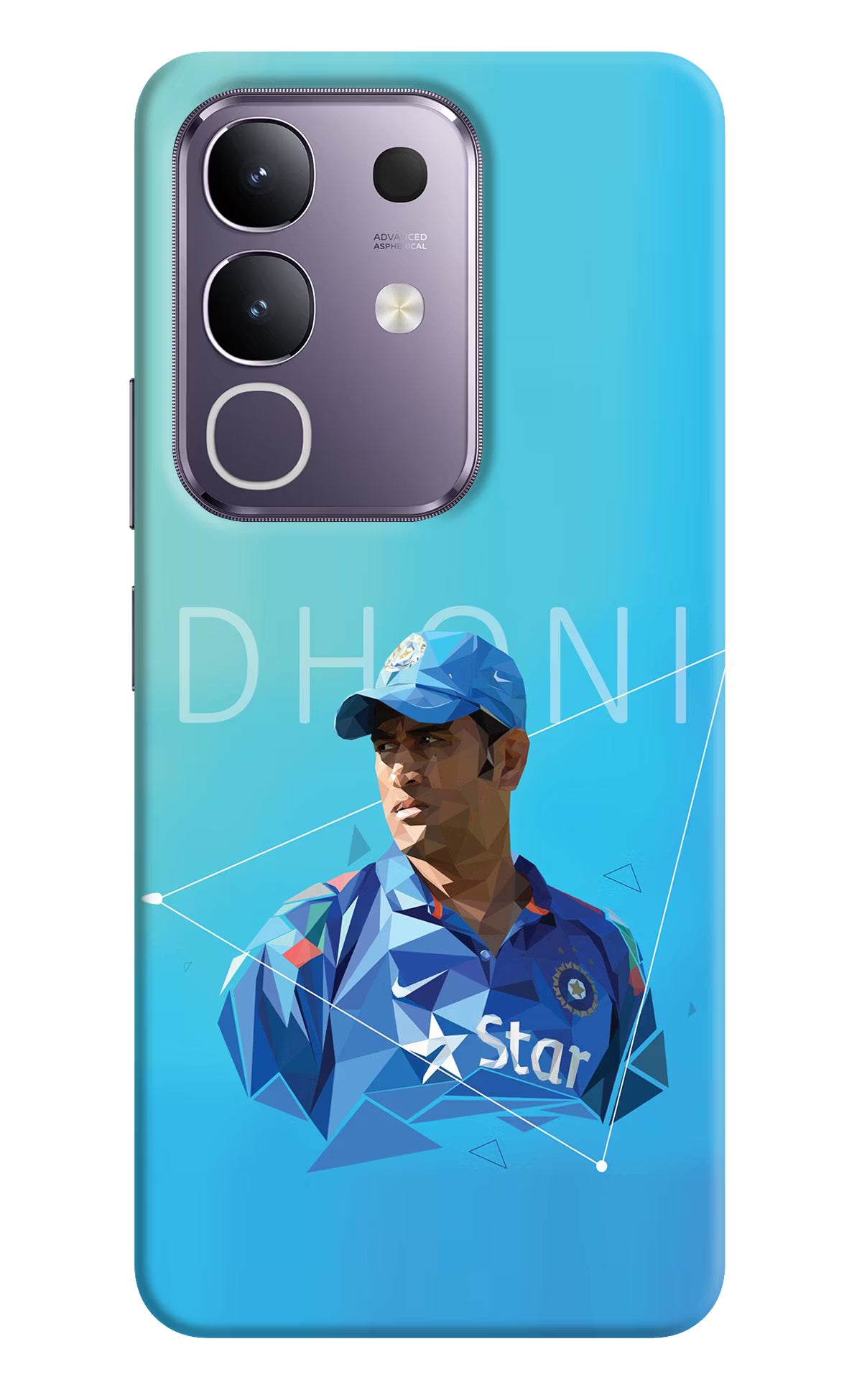 Dhoni Artwork Vivo T4x 5G Hard Case Back Cover by Casekaro