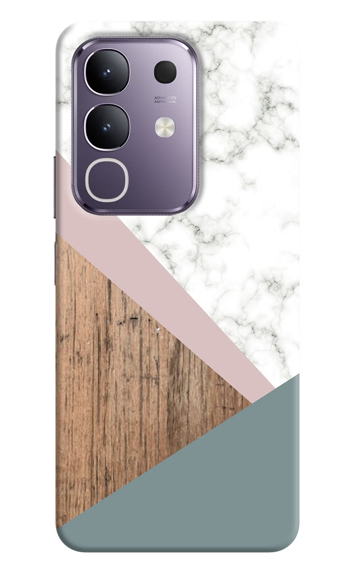 Marble wood Abstract Vivo T4x 5G Hard Case Back Cover by Casekaro