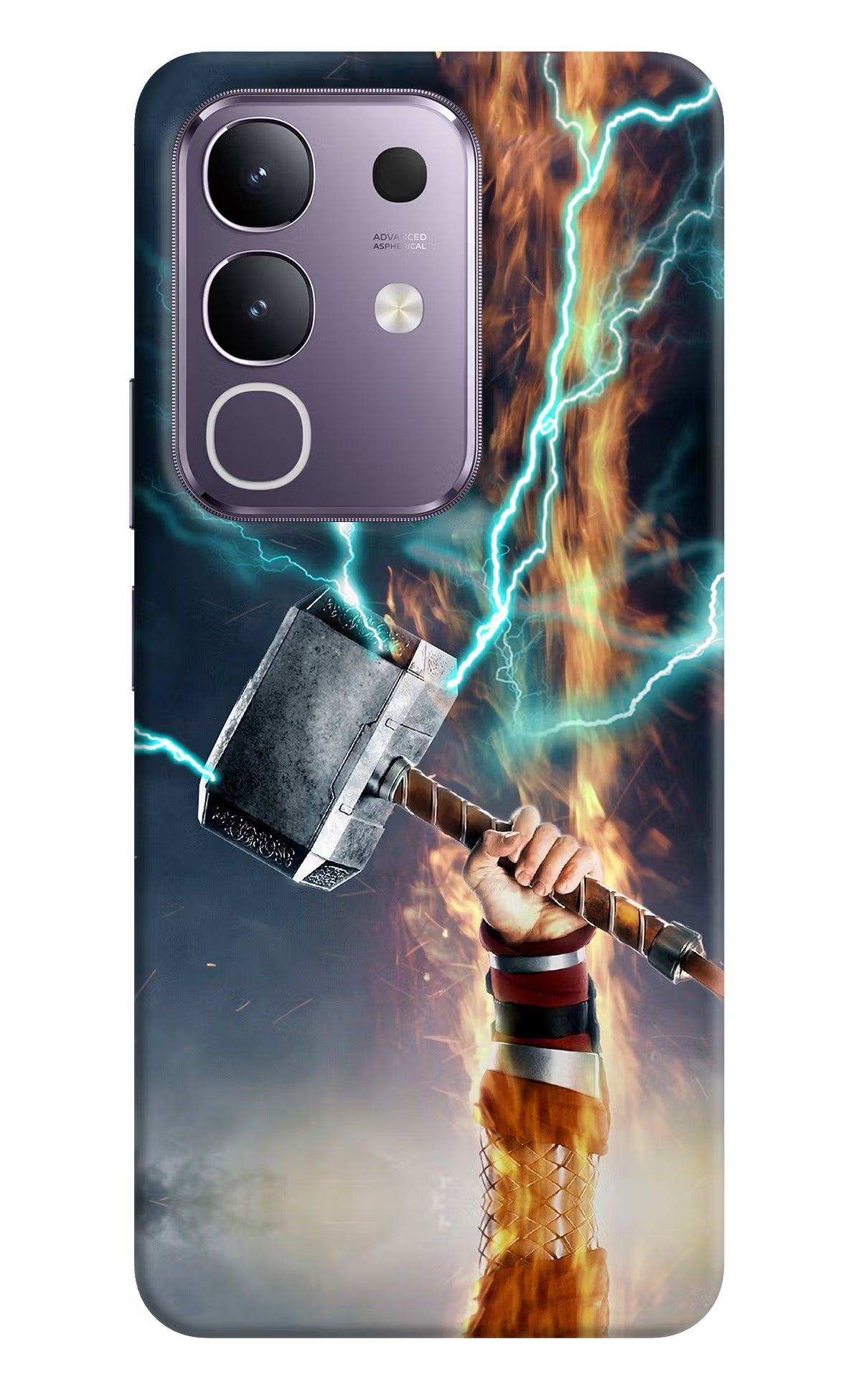 Thor Hammer Mjolnir Vivo T4x 5G Hard Case Back Cover by Casekaro